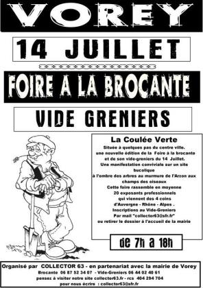 Foire a la brocante - Vide-greniers - Vorey