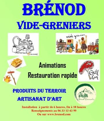 Foire de Brénod : brocante vide-greniers