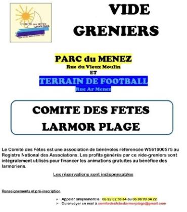 Brocante, Vide grenier - Larmor-Plage