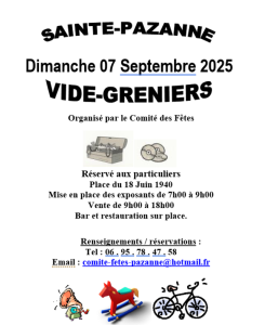 Vide-greniers - Sainte-Pazanne