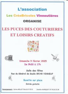 Puces des couturières et loisirs créatifs - Vinneuf