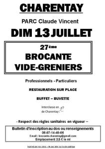 27ème Brocante Vide Grenier - Charentay