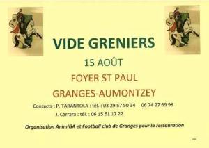 Vide-greniers - Granges-Aumontzey