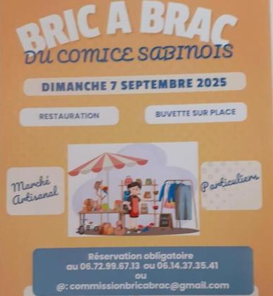 Bric à brac du comice sabinois - Sainte-Sabine-sur-Longève