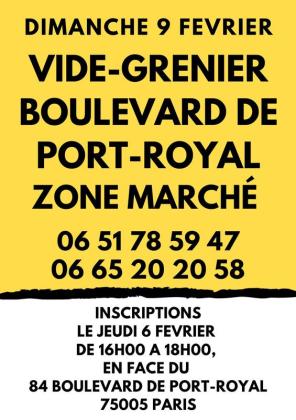 Vide-grenier boulevard de Port-Royal - Paris 14