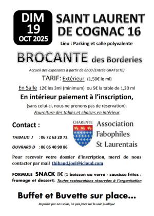 Brocante, Vide grenier des Borderies - Saint-Laurent-de-Cognac