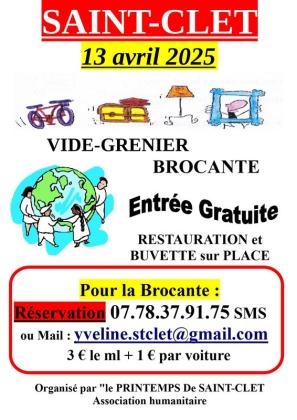 Brocante, Vide grenier - Saint-Clet