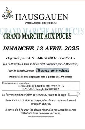 Grand marché aux puces - Hausgauen