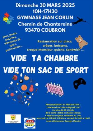 Vide ta chambre, vide ton sac de sport - Coubron