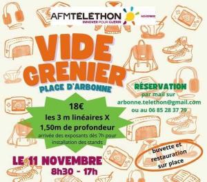 Vide Grenier du Téléthon - Arbonne