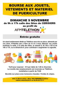 Bourse aux jouets, vêtements et articles de puériculture - Cerisiers