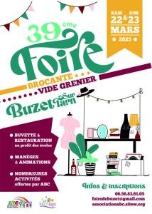 Foire brocante vide grenier - Buzet-sur-Tarn