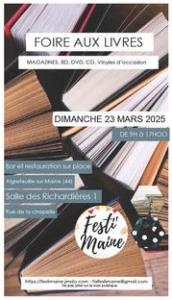 Foire aux livres, magazines, bd, dvd, cd, vinyles d'occasion - Aigrefeuille-sur-Maine