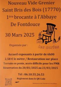 Brocante, Vide grenier - Saint-Bris-des-Bois