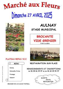 Brocante, Vide grenier marche aux fleurs - Aulnay