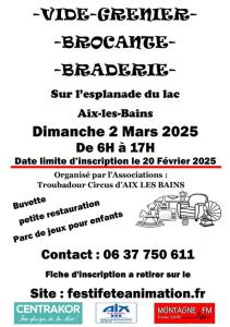 Vide grenier, brocante, artisanat, braderie - Aix-les-Bains