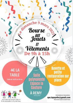 Bourse aux jouets et vêtements - Remy