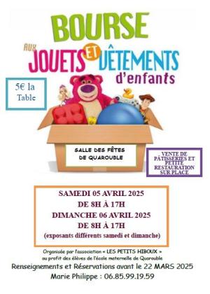 Bourse aux jouets , vêtements d'enfants et articles de puériculture - Quarouble