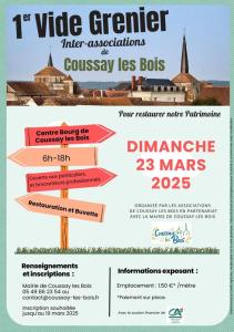 1er vide grenier inter associations - Coussay-les-Bois