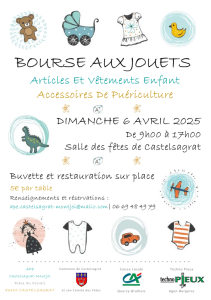 Bourse aux jouets - vide puériculture - Castelsagrat